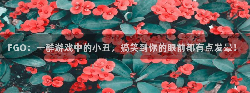 漫画之家官网：FGO：一群游戏中的小丑，搞笑到你的眼前都有点发晕！